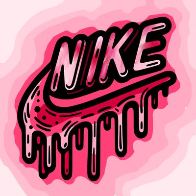 drippy nike logo