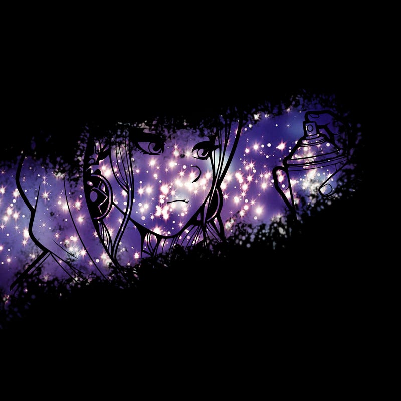 a realistic girl, spray painting