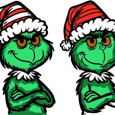 ' grinch with christmas 𝓱𝓪𝓽