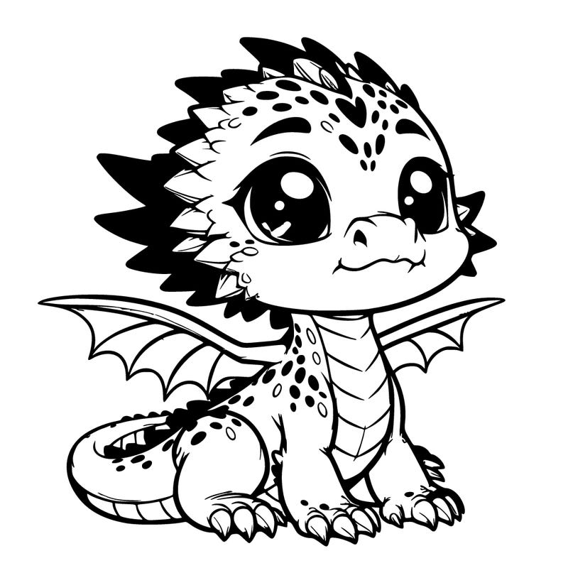 realistic cute dragon baby