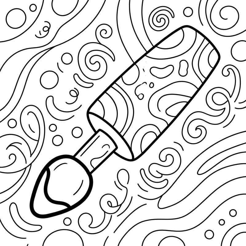 Delight your little artist with this adorable eyeliner applicator coloring page designed just for toddlers. Its ultra-thick lines and large, easy-to-fill shapes are perfect for developing fine motor skills and sparking creativity.