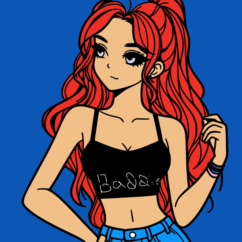 girl in crop top