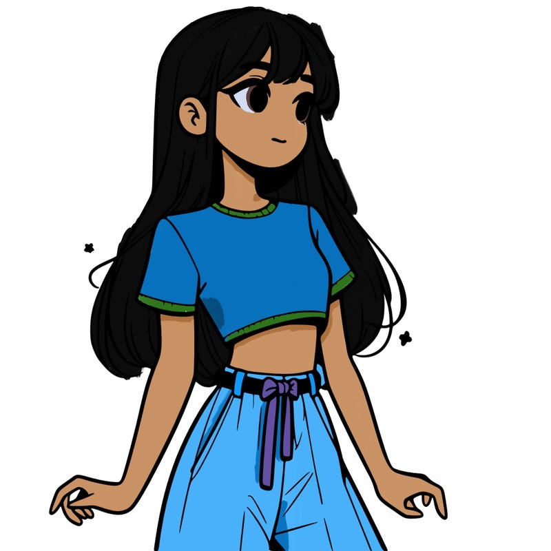 girl in a cute crop top