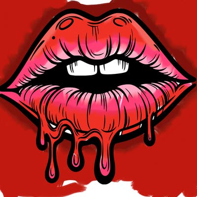 lips that look realistic and drip