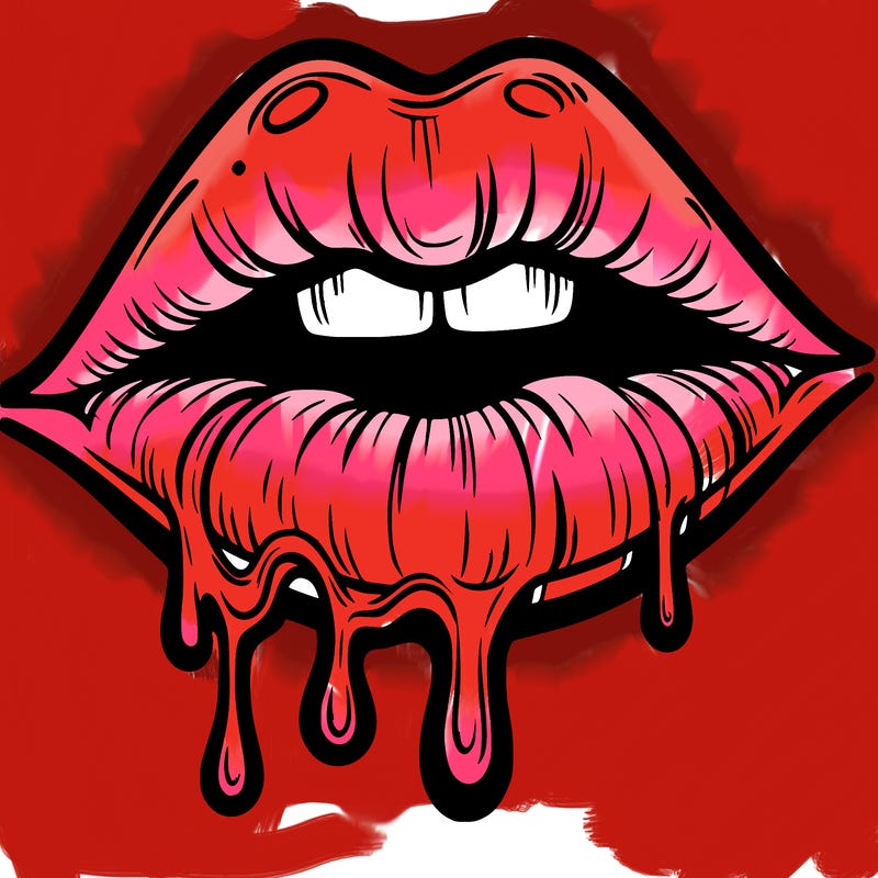 lips that look realistic and drip