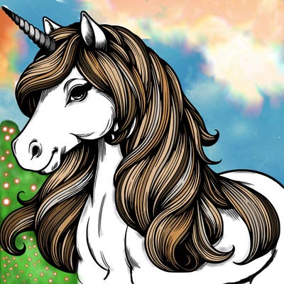 realistic unicorn