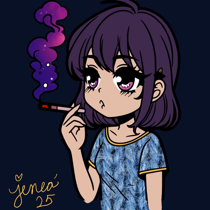 girl smoking