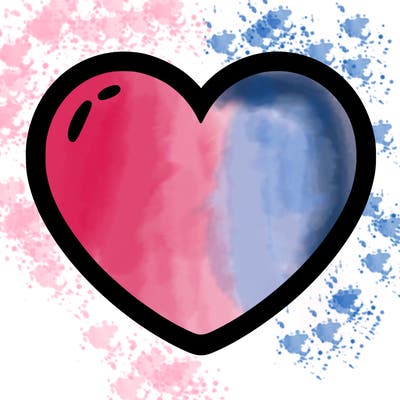 a blank heart