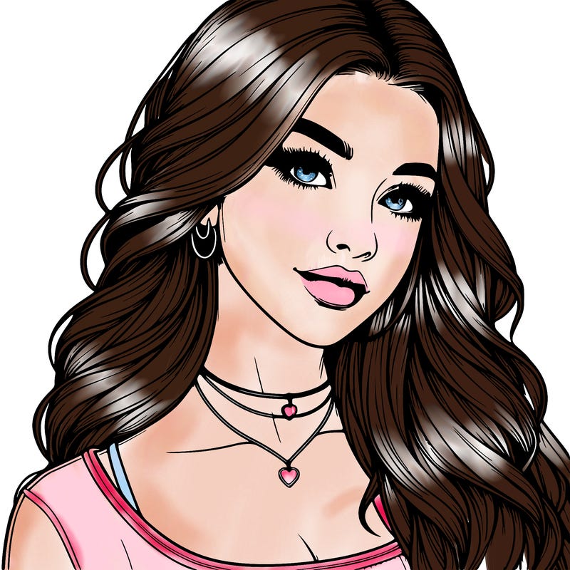 detailed realistic girl