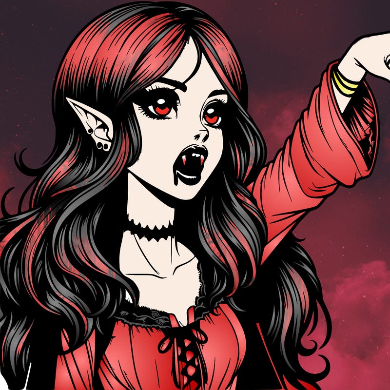 realistic vampire girl