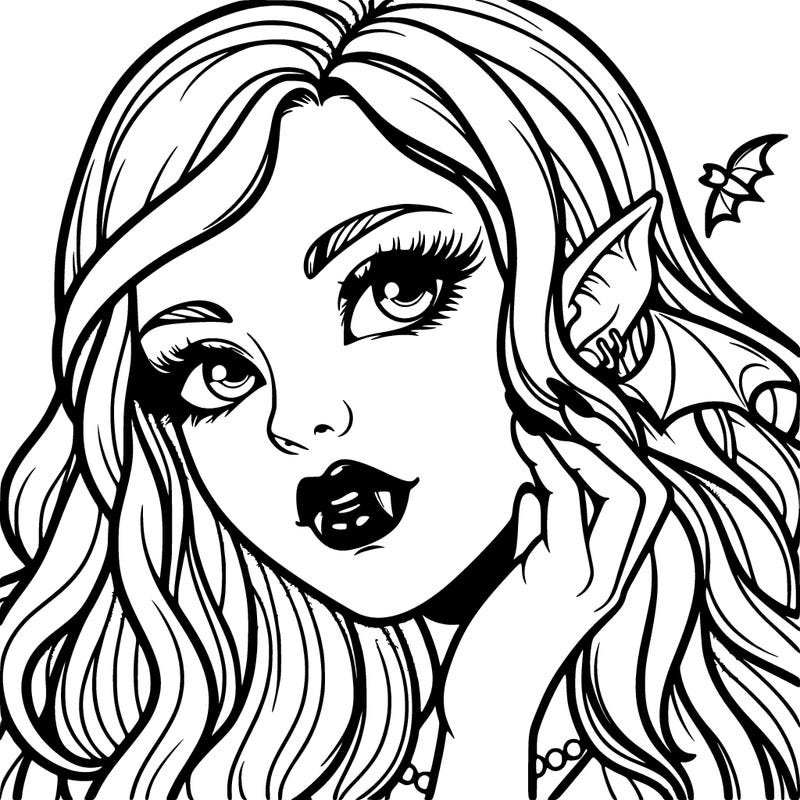 beautiful female vampire