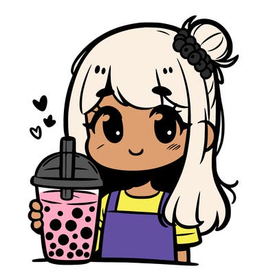 girl with boba