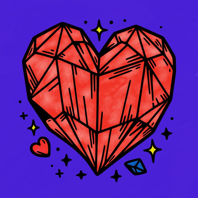 crystal heart