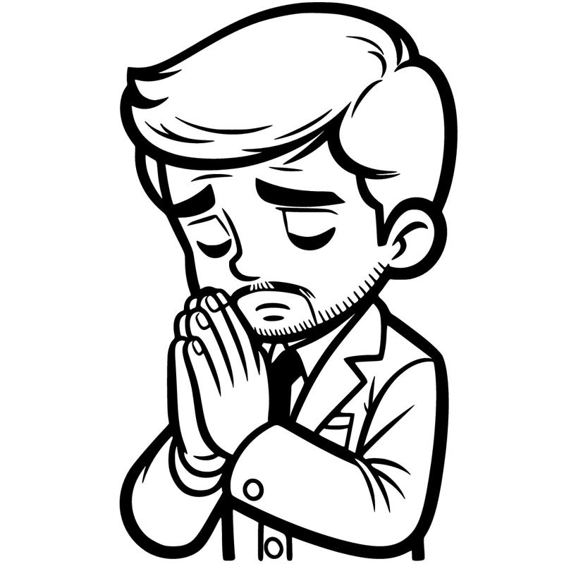 a man who is praying