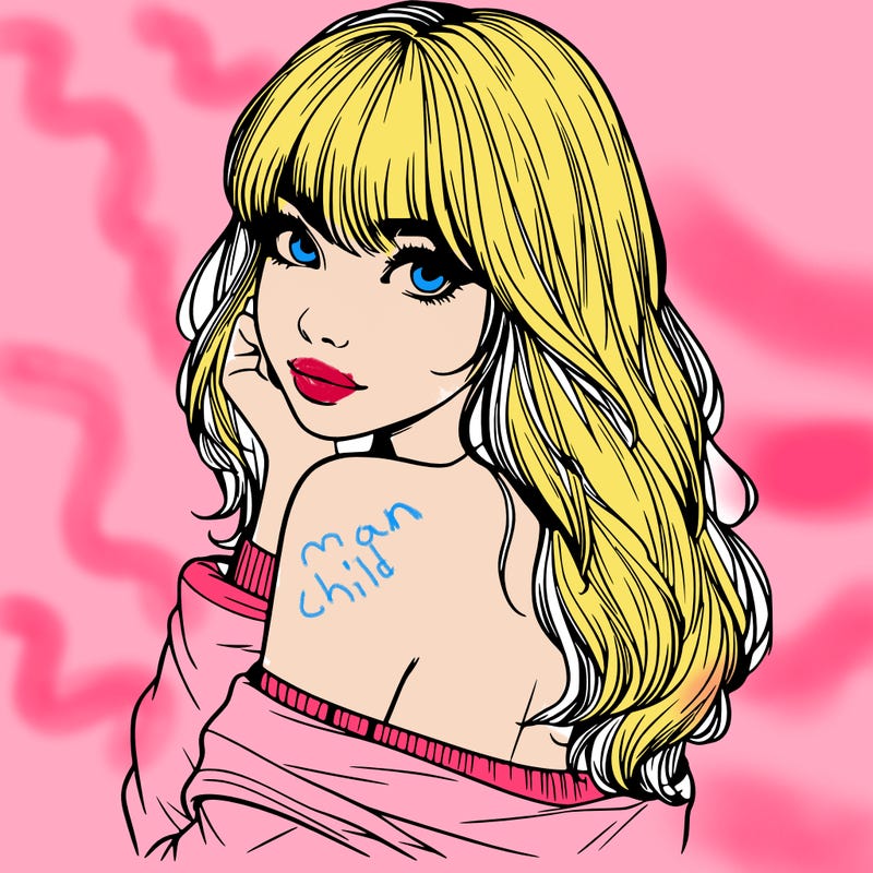 realistic girl with bangs looking over her shoulder