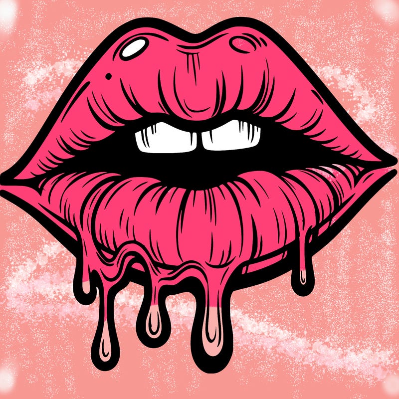 lips that look realistic and drip