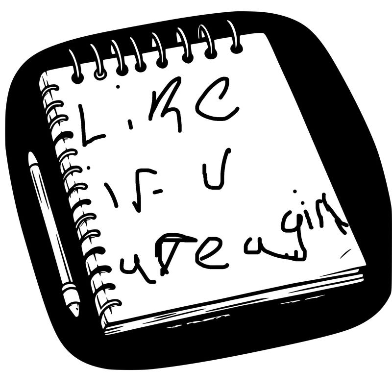 a blank sketch pad