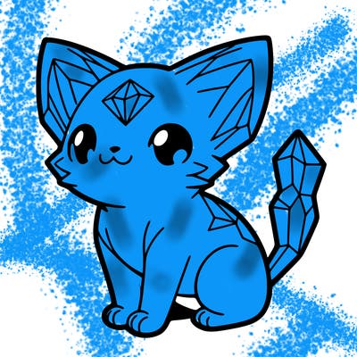 crystal kitten