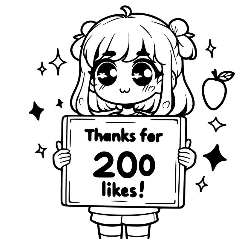 girl holding sign that says thanks for 200 likes!