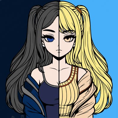 realistic girl split
