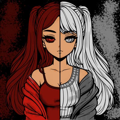 realistic girl split