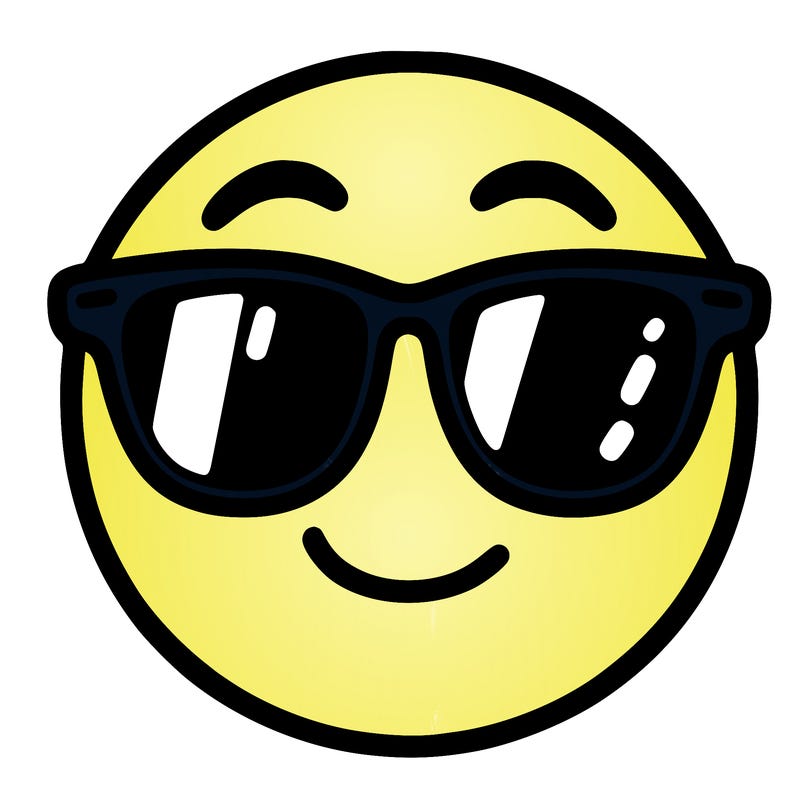 emoji with sunglasses