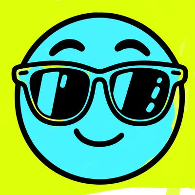 emoji with sunglasses