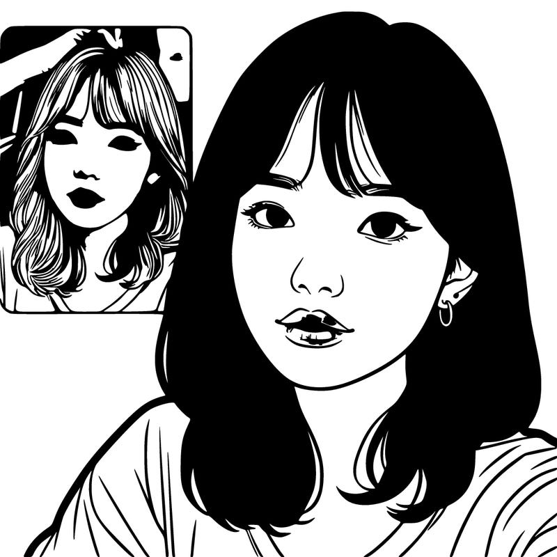 realistic korean girl