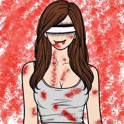 girl in tanktop realistic