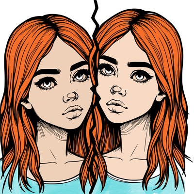 realistic girl split