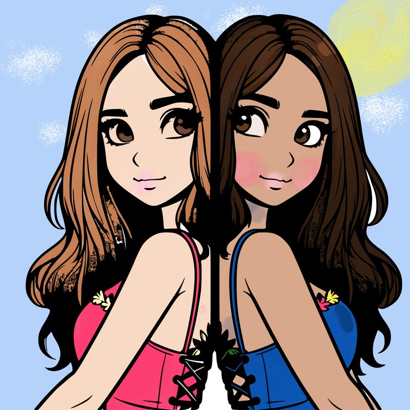 a realistic girl split