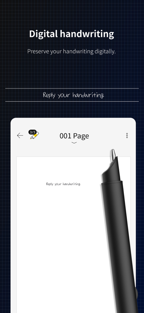 Neo Studio 2 - Neo Studio 2 app interface showing the digital handwriting feature and a smartpen