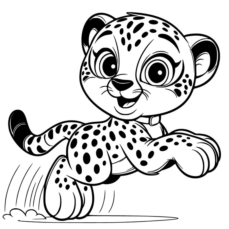cheetah jumping