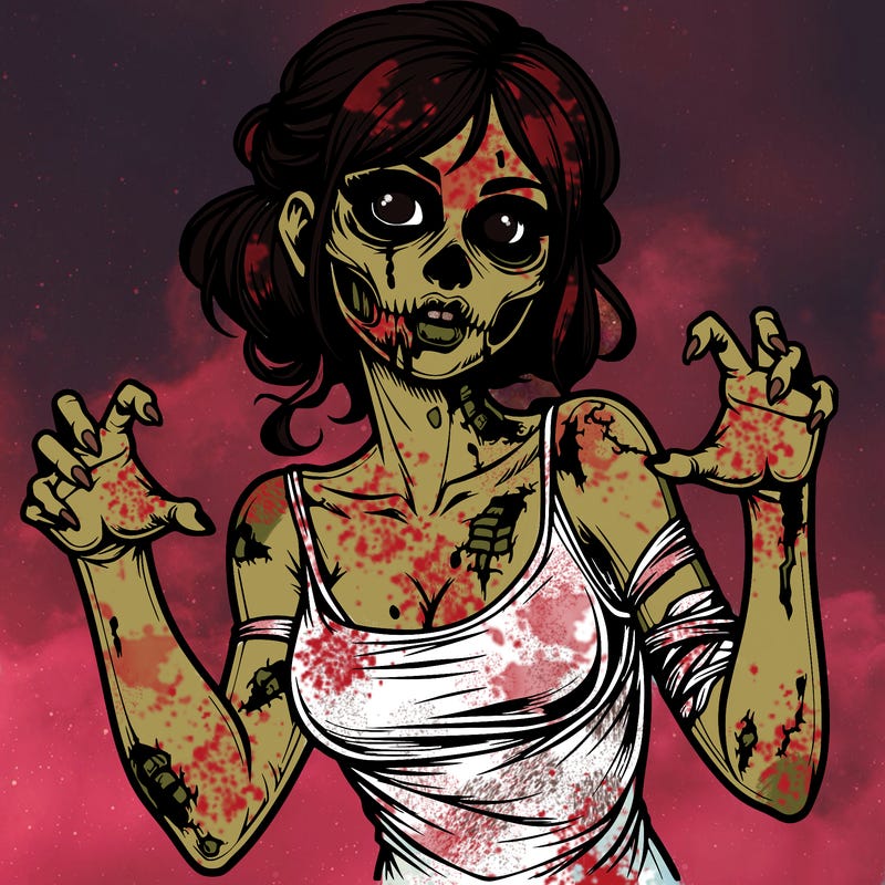 realistic zombie girl