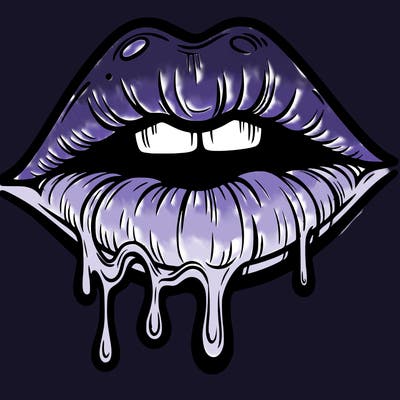 lips that look realistic and drip