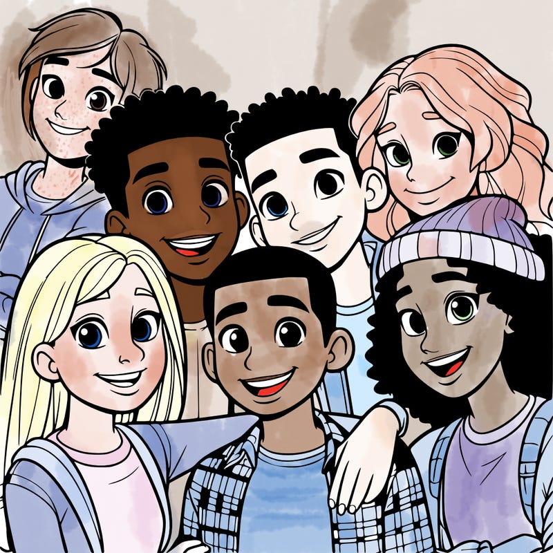 a mixed friend group