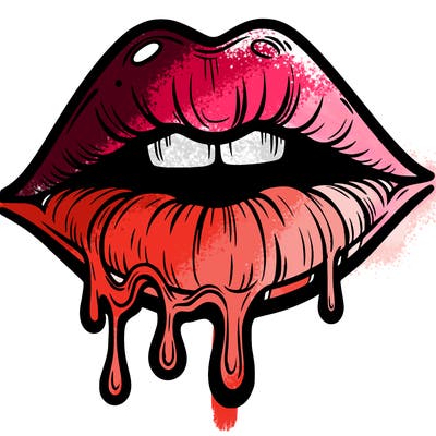 lips that look realistic and drip