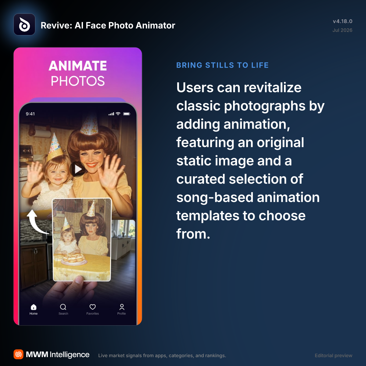 Revive: AI Face Photo Animator - Graphics & Design App | MWM