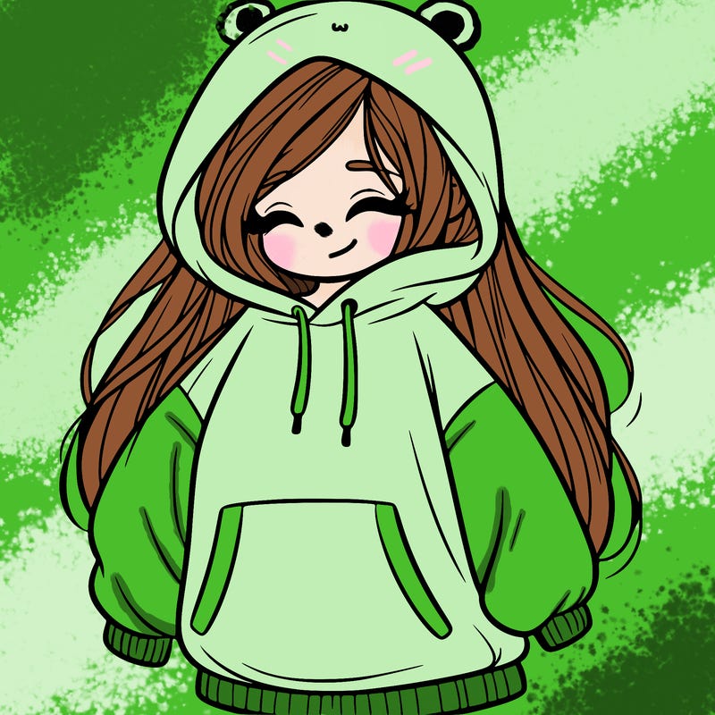 girl in oversized hoodie