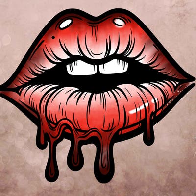 lips that look realistic and drip
