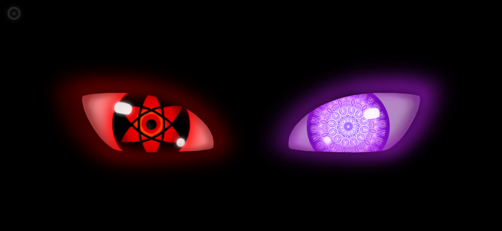 Prank Eyes - Glowing red and purple anime eyes for pranks and cosplay