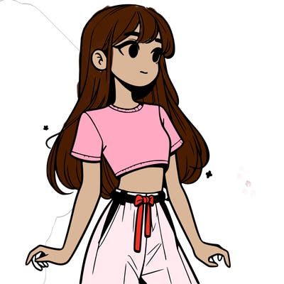 girl in a cute crop top