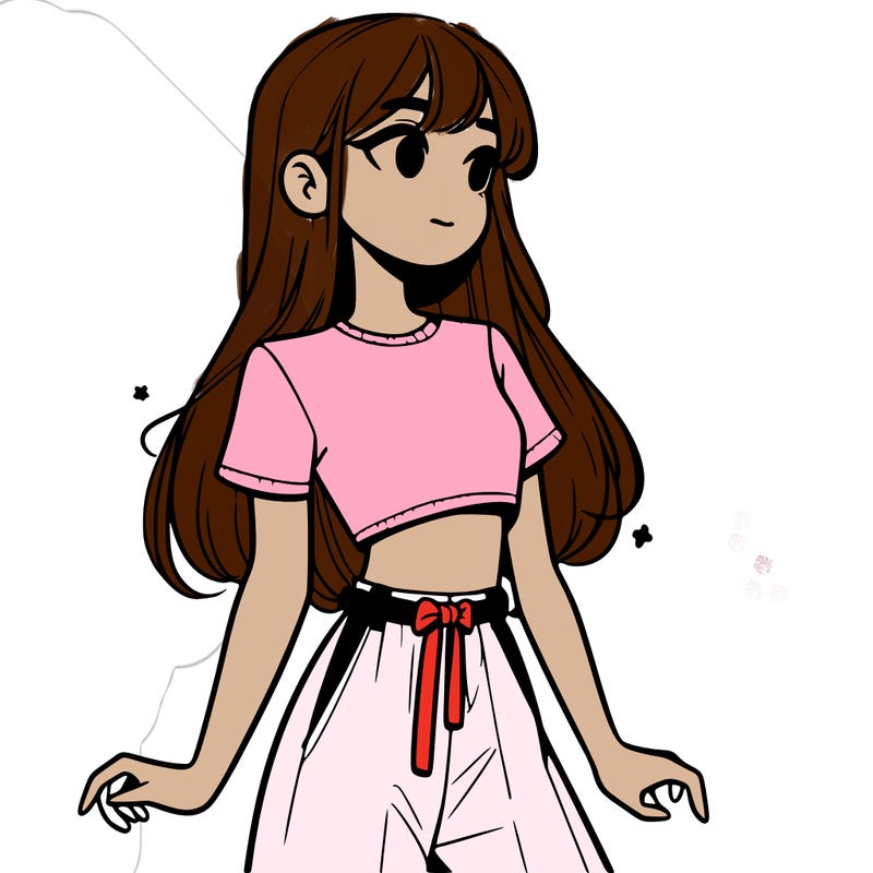 girl in a cute crop top