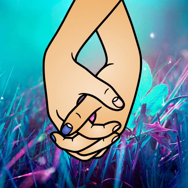 hands in shape of heart