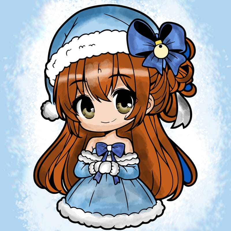 christmas anime girl