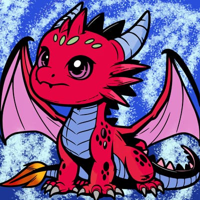 fierce baby night dragon