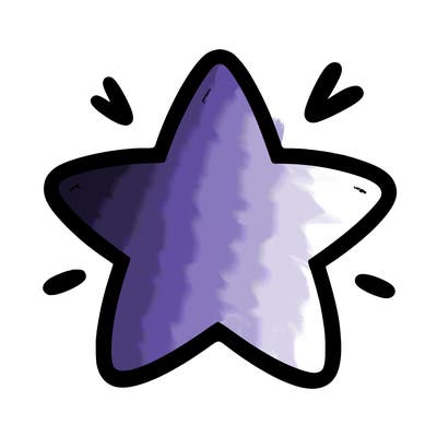 a blank star