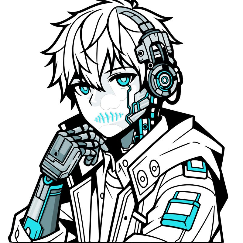 cyberpunk boy cool anime