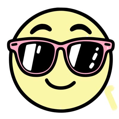 emoji with sunglasses