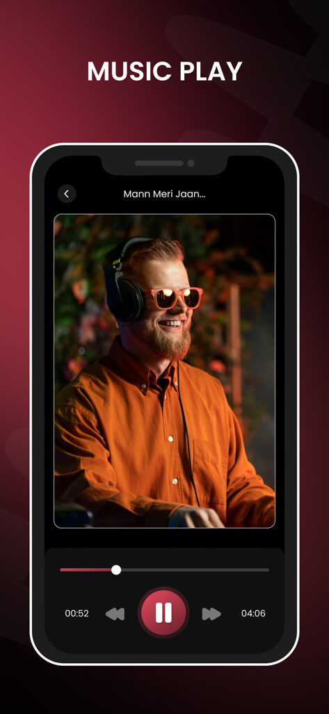 Song Vocal Remover - Music Ext - Interfaccia del lettore musicale nell'app Song Vocal Remover con controlli di riproduzione e copertina